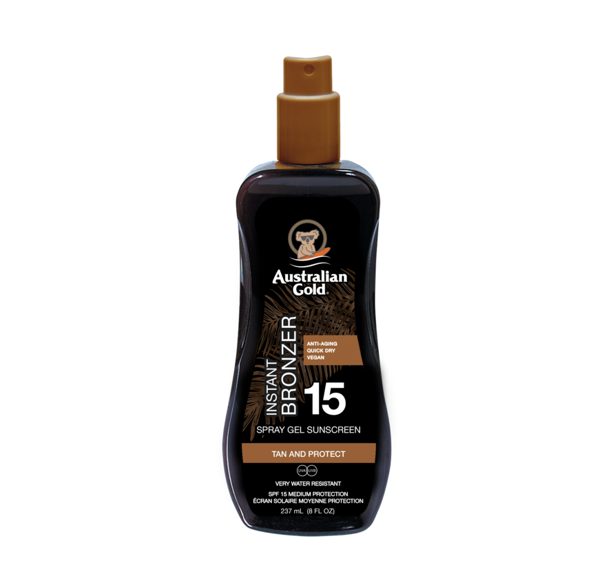 LSF 15 Spray Gel mit Bronzer - Sonnenschutz