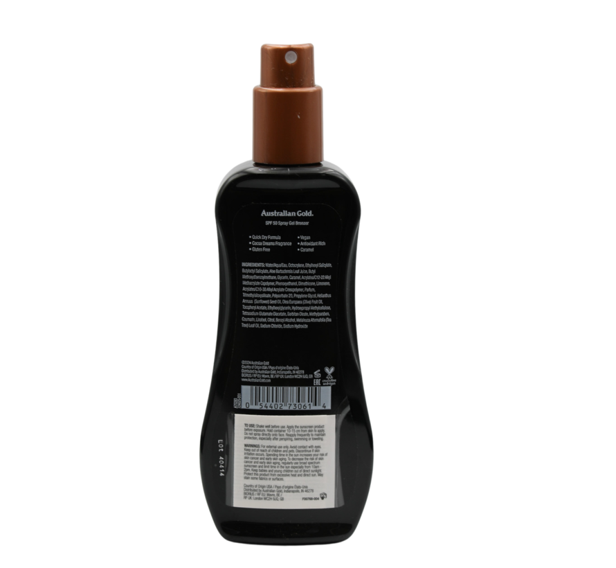 LSF 50 Spray Gel mit Bronzer - Sonnenschutz