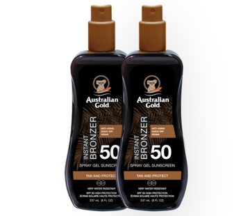 Australian Gold Vorteilsset: 2x LSF 50 Spray Gel mit Bronzer