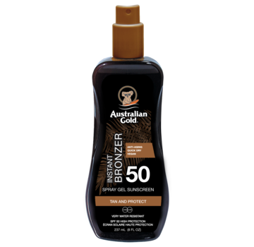 Australian Gold LSF 50 Spray Gel mit Bronzer