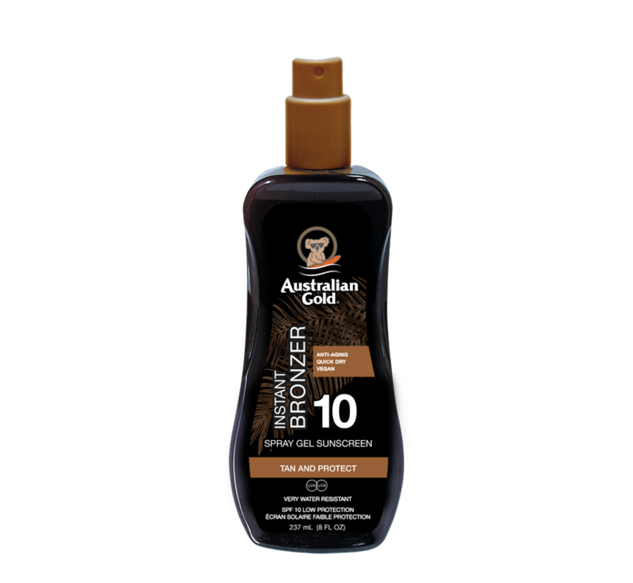 SPF 10 Spray Gel met bronzer  - Zonnebrandcrème