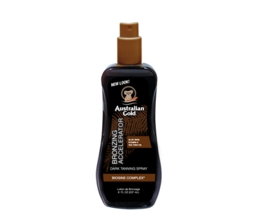 Australian Gold Dark Tanning Accelerator Spray Gel met Bronzer