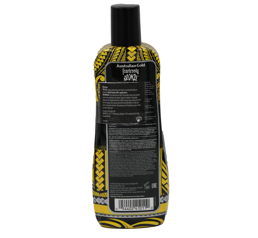 Fearlessly Bronze -tanning bed lotion