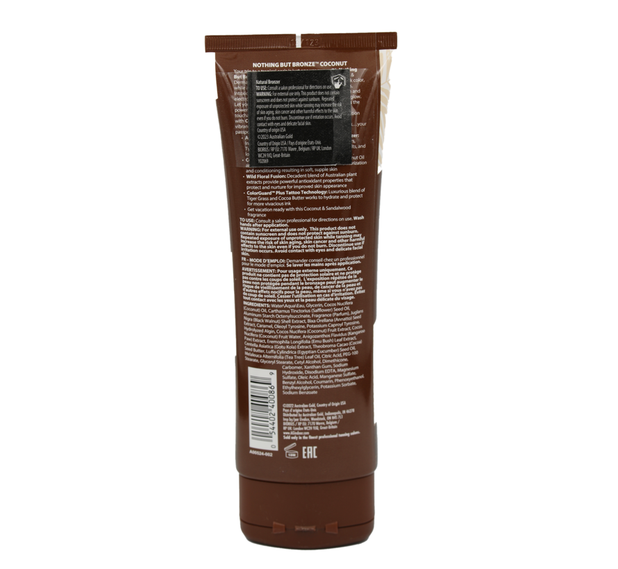 Nothing But Bronze Coconut - Tanning Lotion