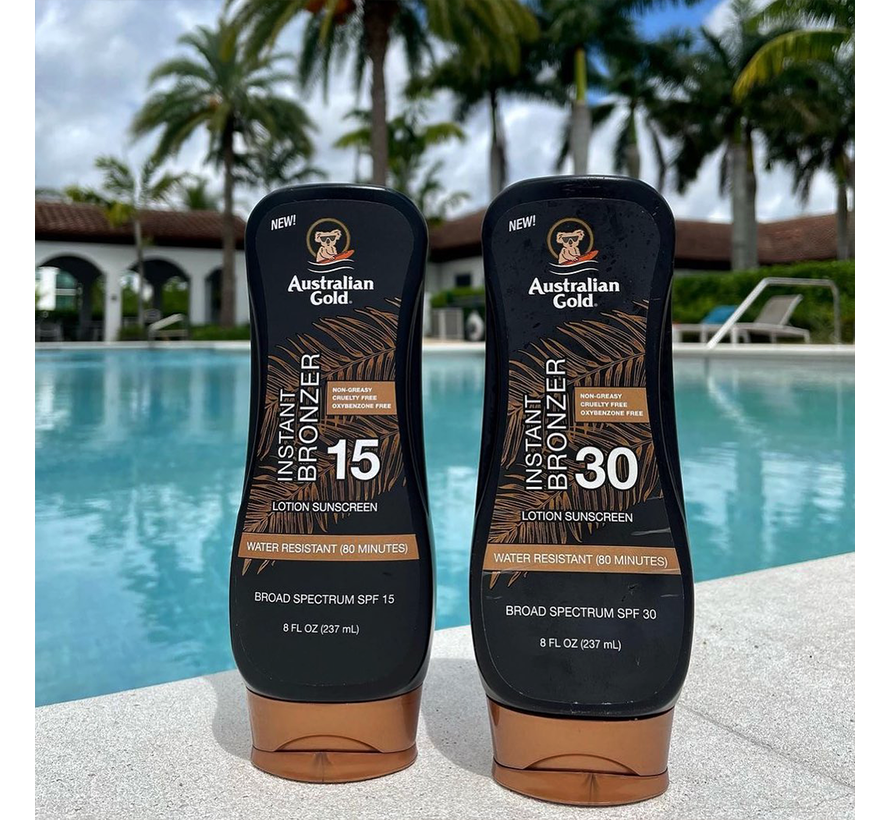 SPF 30 Lotion met bronzer  - Zonnebrandcrème