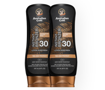 Australian Gold Saving Set: 2 X SPF 30 Lotion met Bronzer