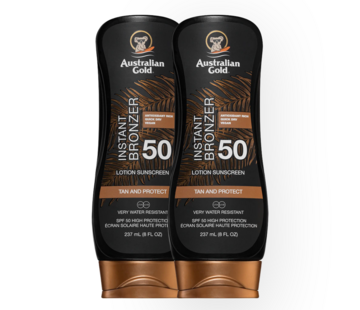 Australian Gold Voordeelset: 2 X SPF 50 Lotion met Bronzer