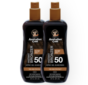 Australian Gold Voordeelset: 2 X SPF 50 Spray Gel met Bronzer
