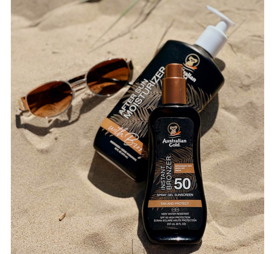 SPF 50 Spray Gel with Bronzer - Sunscreen