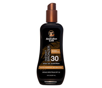 Australian Gold SPF 30 Spray Gel with Bronzer