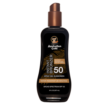 Australian Gold SPF 50 Spray Gel met Bronzer