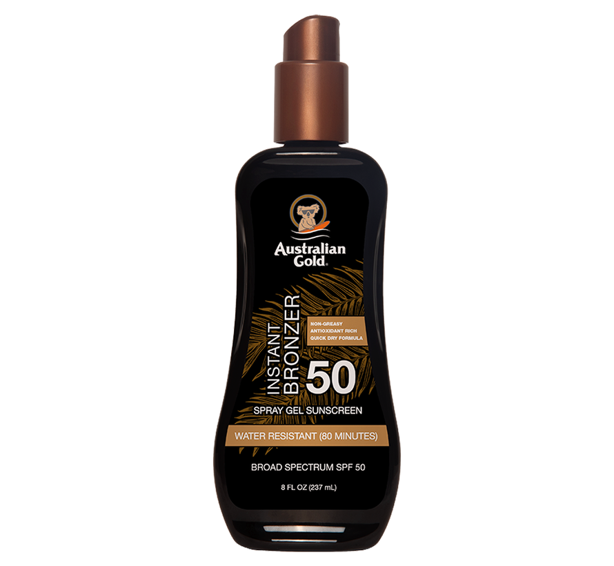 SPF 50 Spray Gel with Bronzer - Sunscreen