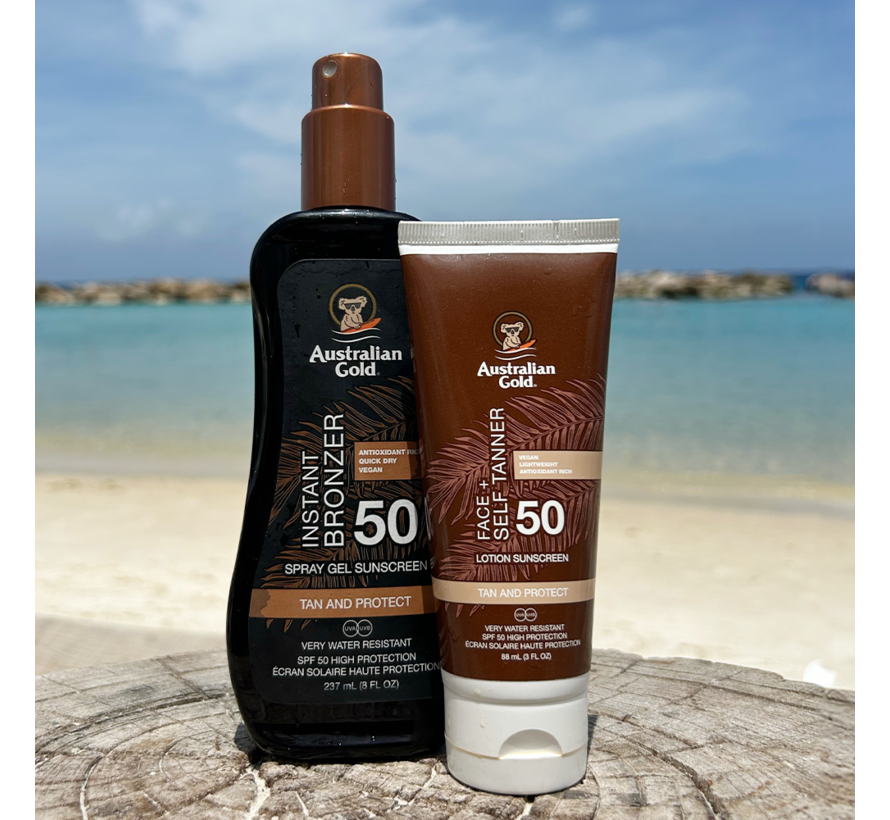 SPF 50 Face met Self Tanner - Zonnebrandcrème