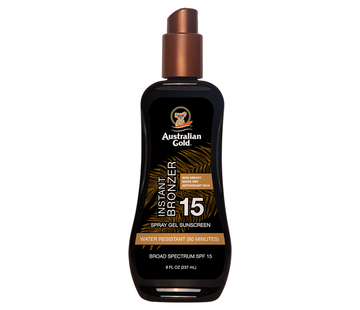 Australian Gold SPF 15 Spray Gel with Bronzer