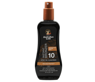 Australian Gold SPF 10 Spray Gel with bronzer