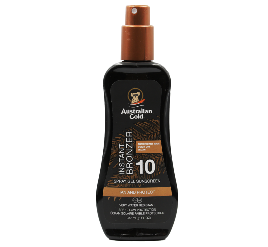 SPF 10 Spray Gel with bronzer - sunscreen