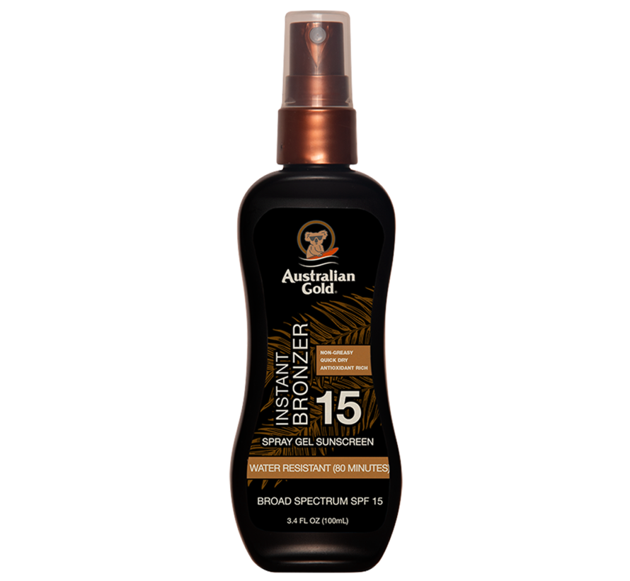 SPF 15 Spray Gel met Bronzer  - Reisverpakking