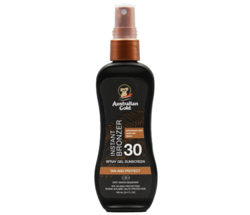 Australian Gold SPF 30 Spray Gel met  Bronzer  - Reisverpakking