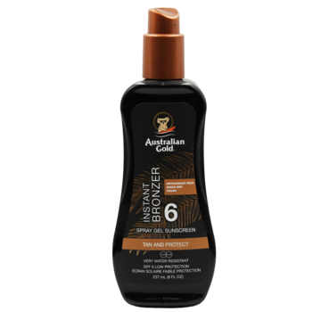 Australian Gold SPF 6 Spray Gel met Bronzer