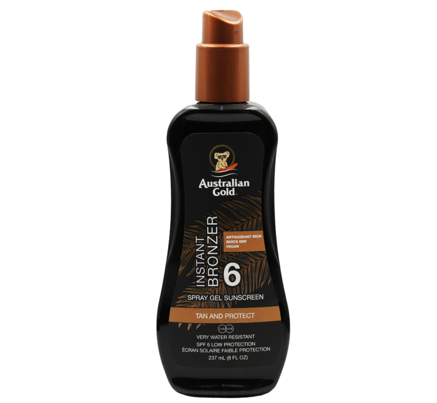 SPF 6 Spray Gel met bronzer  - Zonnebrandcrème