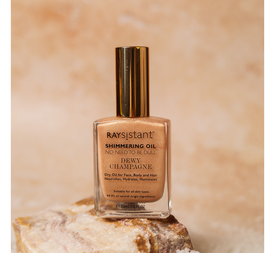 Shimmering Body Oil - Dewy Champagne