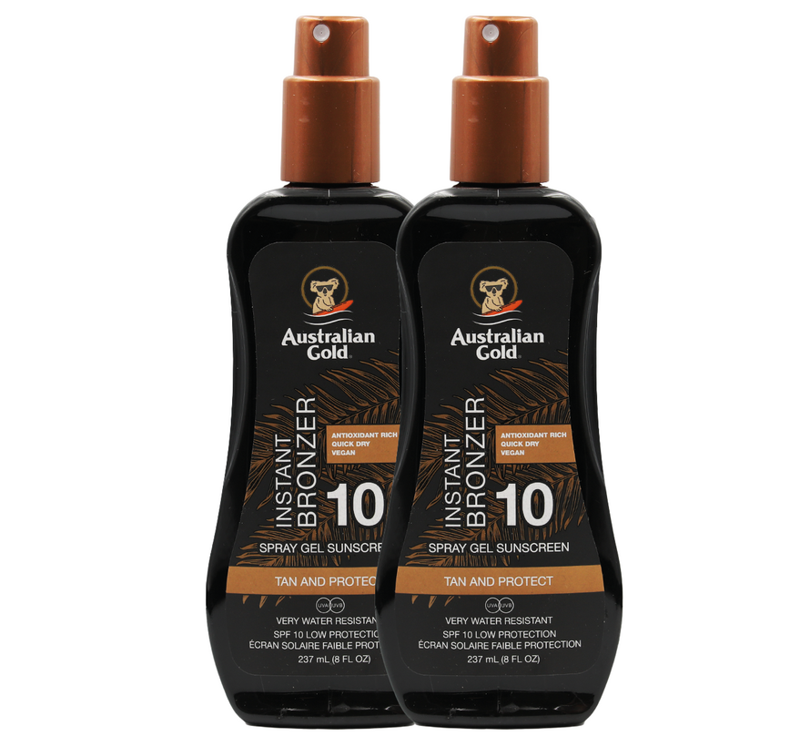 Saving Set: 2 X SPF 10 Spray Gel met Bronzer