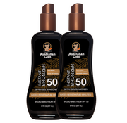 Australian Gold Saving Set: 2 X SPF 50 Spray Gel met Bronzer