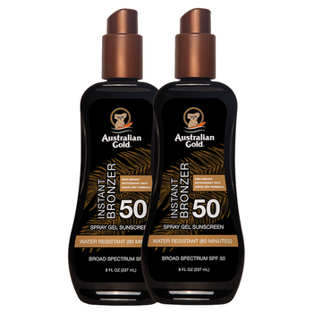 Australian Gold Saving Set: 2 X SPF 50 Spray Gel met Bronzer
