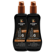 Australian Gold Voordeelset: 2 X SPF 6 Spray Gel met Bronzer