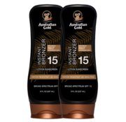 Australian Gold Saving Set: 2 X SPF 15 Lotion met Bronzer