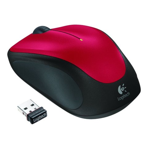 Logitech LGT-M235R Draadloze Muis - Rood