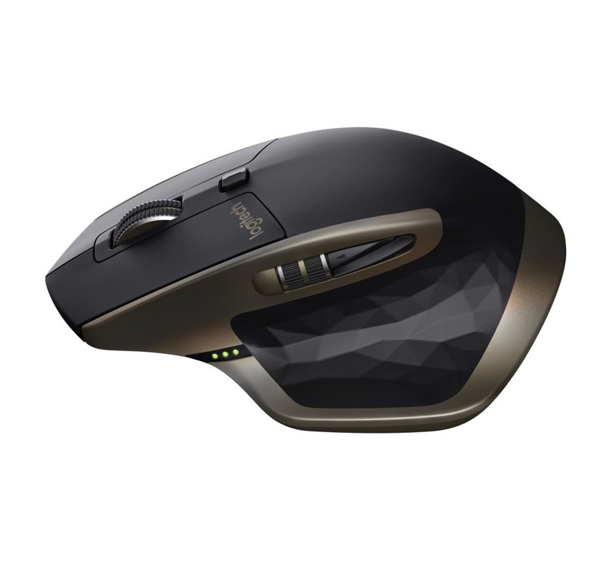 MX Master | Draadloze Muis | Rechtshandig | RF + Bluetooth | 1600 DPI | Zwart/Brons
