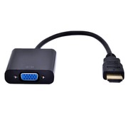 Gembird A-HDMI-VGA-04 | HDMI naar VGA Adapter | 0,15 m | Zwart