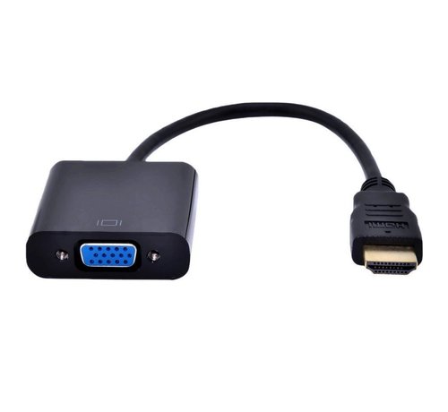 Gembird A-HDMI-VGA-04 | HDMI naar VGA Adapter | 0,15 m | Zwart