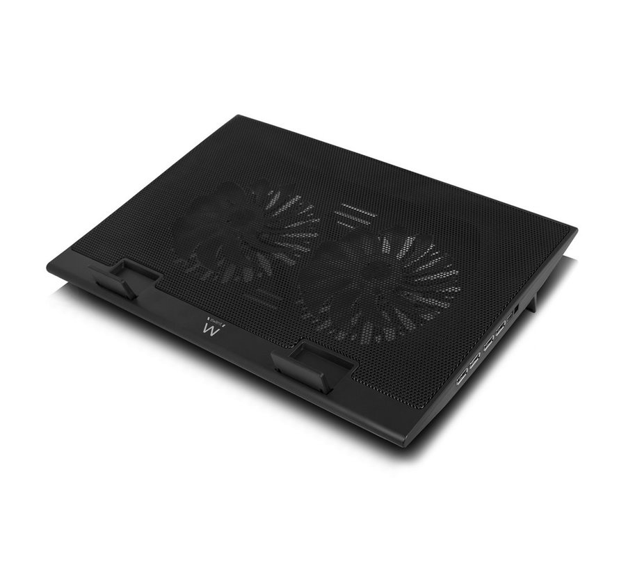 EW1253 notebook cooling pad 43,2 cm (17") Zwart