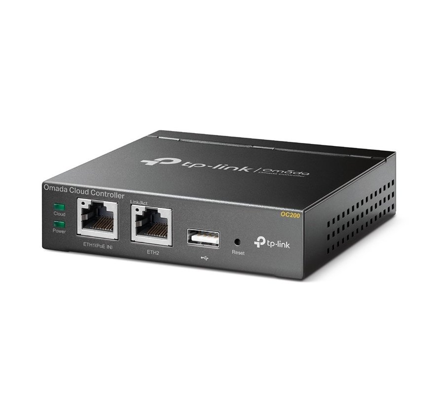 OC200 Cloud Controller | 2x 10/100 Mbps Ethernet | PoE Voeding | Zwart