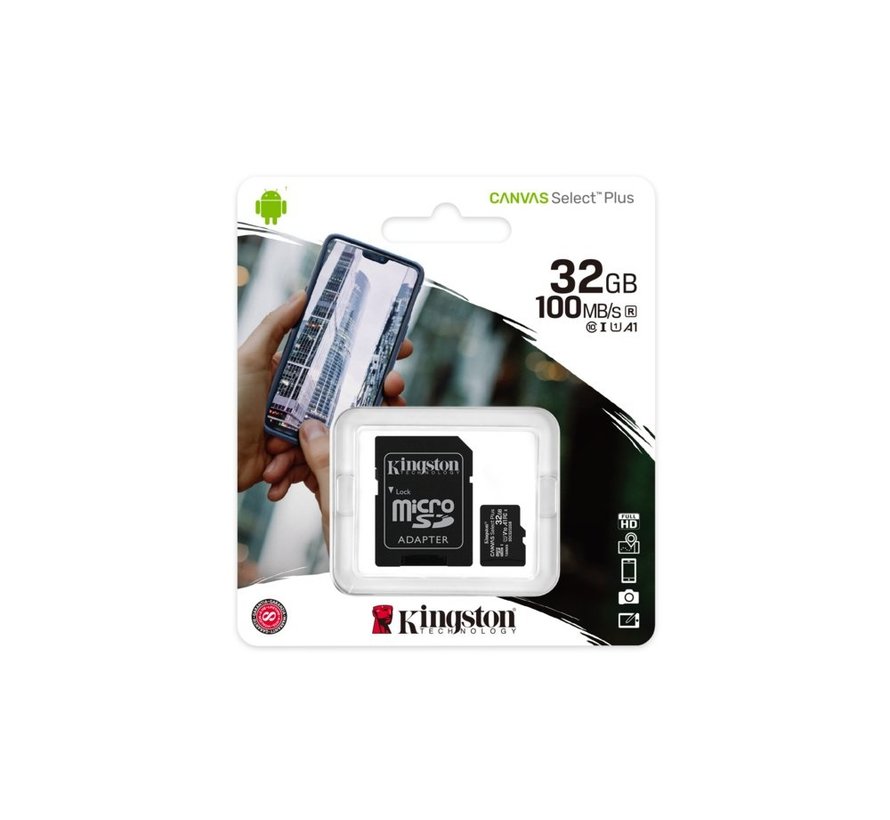Canvas Select Plus | MicroSDHC | 32GB | Class 10 | UHS-I U1