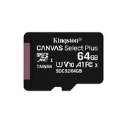 Kingston Canvas Select Plus | MicroSDXC | 64GB | Class 10 | UHS-I U1