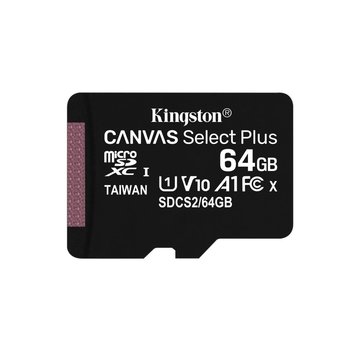 Kingston Canvas Select Plus | MicroSDXC | 64GB | Class 10 | UHS-I U1