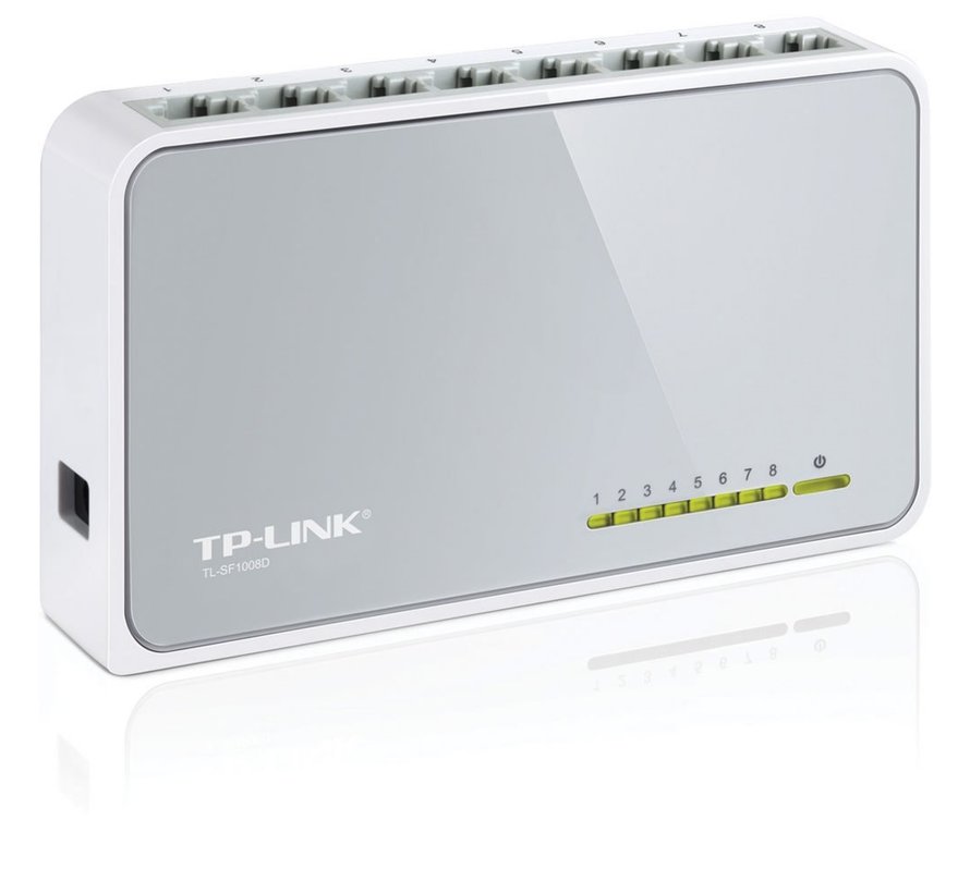 TP-LINK TL-SF1008D Unmanaged Fast Ethernet (10/100) Wit