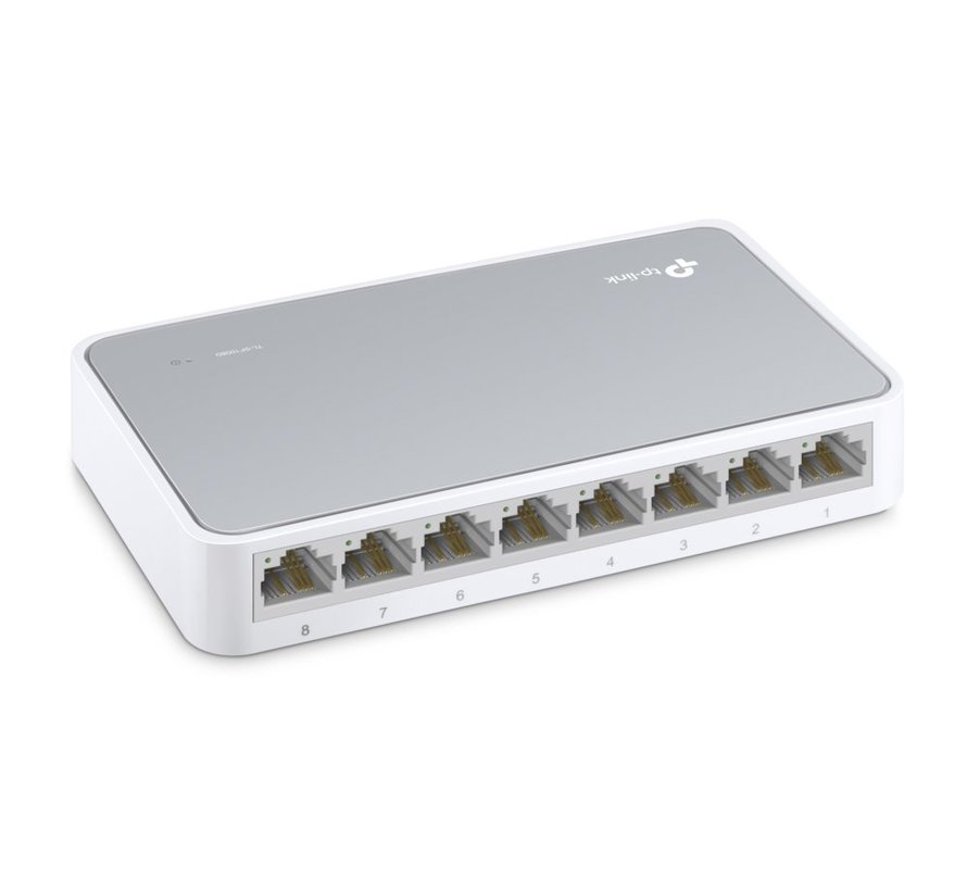 TP-LINK TL-SF1008D Unmanaged Fast Ethernet (10/100) Wit