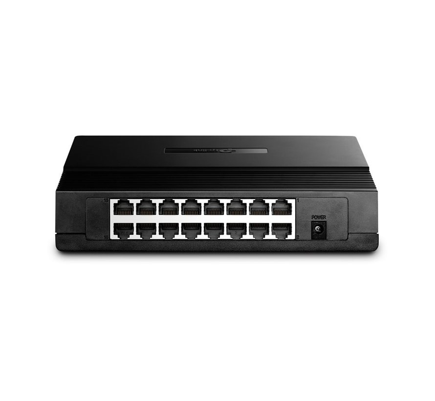 TP-LINK TL-SF1016D Unmanaged Fast Ethernet (10/100) Wit