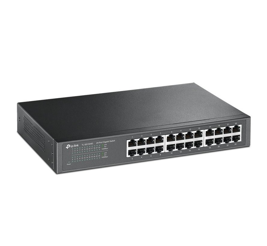 TP-LINK TL-SG1024D | Unmanaged Gigabit Ethernet Switch | 24 Poorten | Grijs