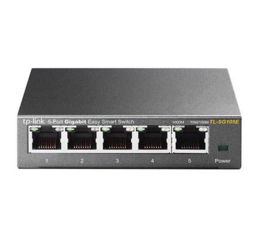 TL-SG105E | 5-Poorts Gigabit Easy Smart Switch | Managed