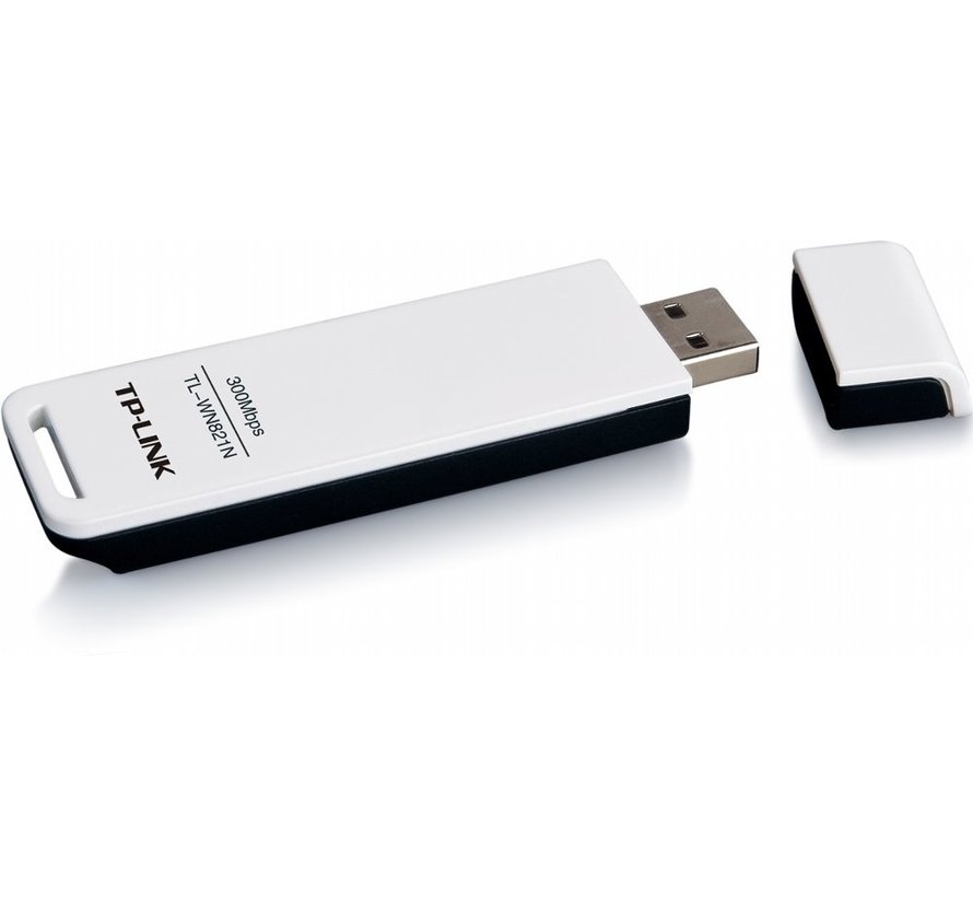 TL-WN821N | Wi-Fi 4 USB Adapter | 300 Mbps | 2,4 GHz | USB 2.0 | Zwart