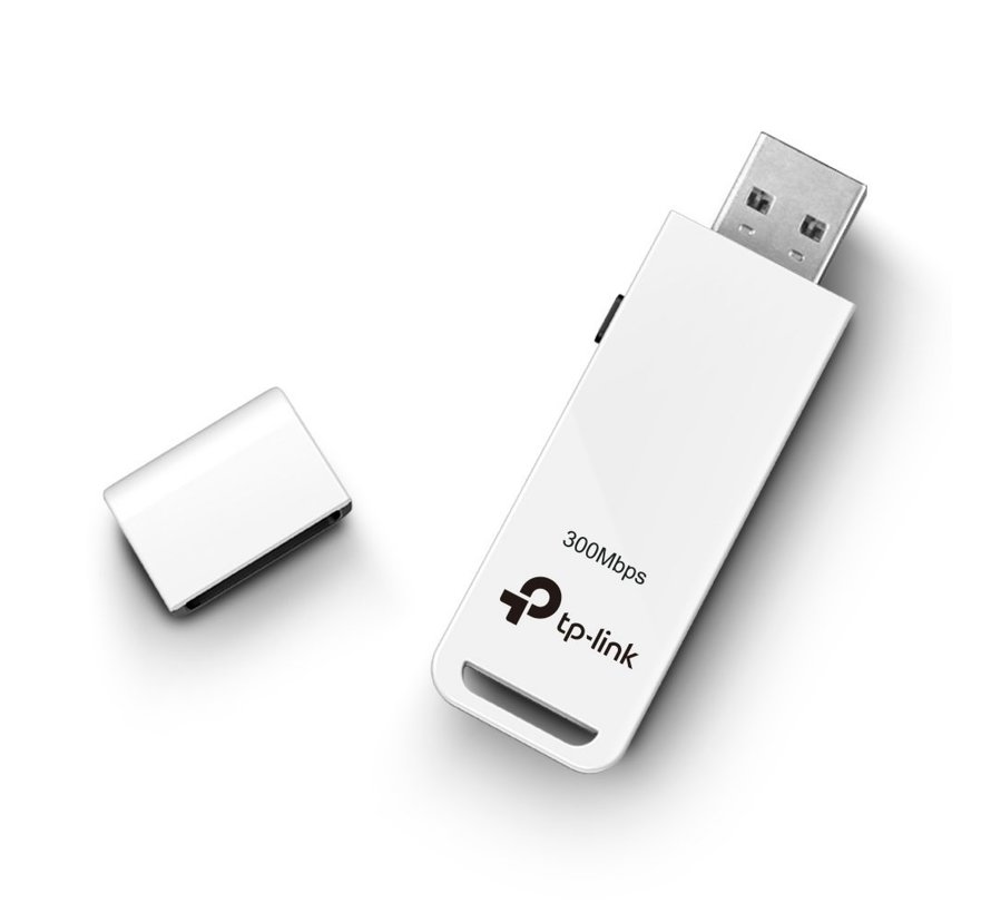 TL-WN821N | Wi-Fi 4 USB Adapter | 300 Mbps | 2,4 GHz | USB 2.0 | Zwart