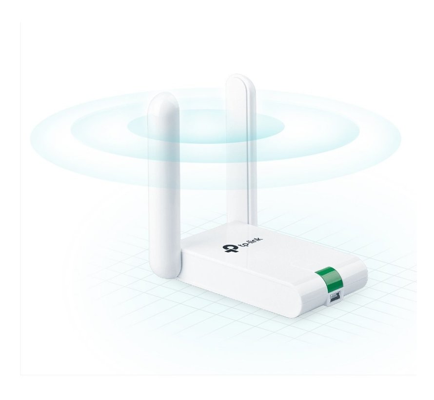 TL-WN822N | Wi-Fi 4 USB Adapter | 300 Mbps | 2,4 GHz | Dual Antennes | USB 2.0 | Zwart