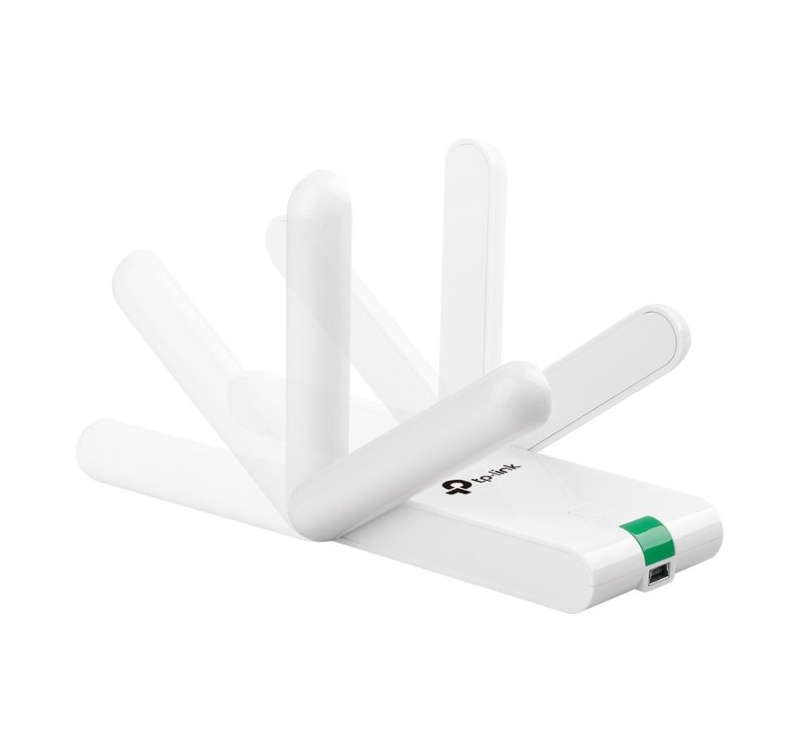 TL-WN822N | Wi-Fi 4 USB Adapter | 300 Mbps | 2,4 GHz | Dual Antennes | USB 2.0 | Zwart