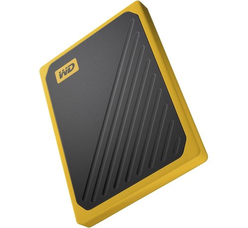 Western Digital SSD Ext My Passport Go 500 GB Zwart, Geel