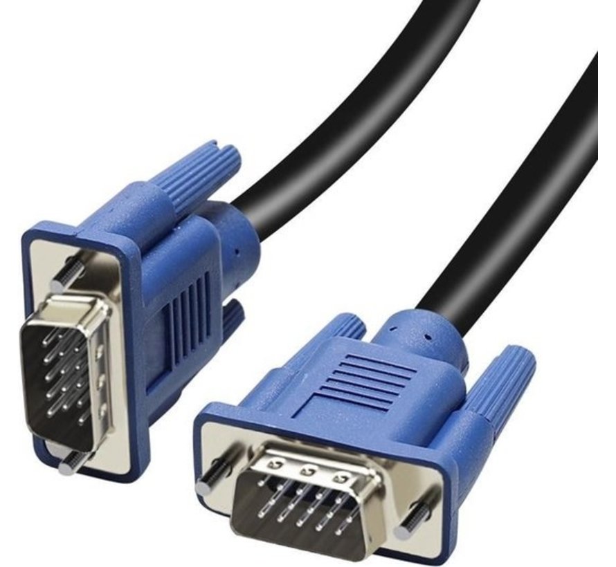 Goede kwaliteit VGA kabel - VGA (D-Sub) naar VGA (D-Sub) Male -  Lengte: 1.8m